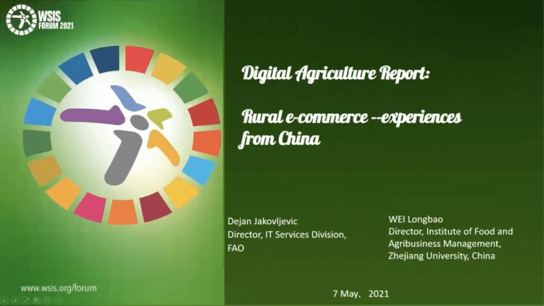 ZJU and FAO present Digital Agriculture Report at WSIS Forum
