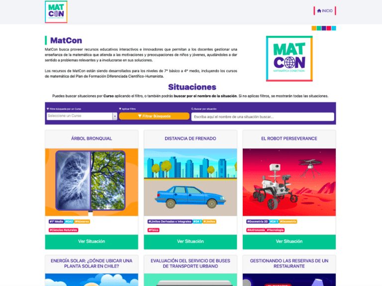 MatCon: Unpublished interactive website seeks to promote the learning of mathematics in elementary and secondary education